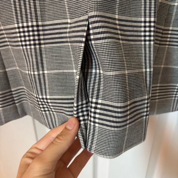 Banana Republic Women's Grey Black White Plaid Cotton Blazer 14 NWT Office Caree - Picture 10 of 10